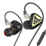 CVJ In-Ear Wired Gaming Earphone, Color: With Mic Black