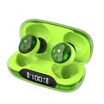 Transparent Bluetooth Wireless In Ear Digital Display E-Sports TWS Mini Earpone(Green)