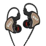 CVJ Eight Unit Circle Iron In-Ear Interchangeable Earphone, Color: Black Brown