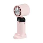 Small Handheld Portable Silent Fan USB Charging Mini Folding Fan, Style: Cooling Style (Pink)