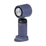 Small Handheld Portable Silent Fan USB Charging Mini Folding Fan, Style: Cooling Style (Blue)