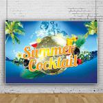 80x120cm Summer Pool Party Decoration Backdrop Swimming Ring Photography Background Cloth(11418894)