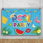 80x120cm Summer Pool Party Decoration Backdrop Swimming Ring Photography Background Cloth(11311789)