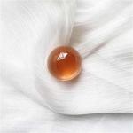 Transparent Solid Color Phone Airbag Holder Epoxy Crystal Ball Telescopic Ring Rack(Orange)