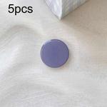 5pcs Solid Color Drop Glue Airbag Bracket Mobile Phone Ring Buckle(Lavender Purple)