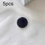 5pcs Solid Color Drop Glue Airbag Bracket Mobile Phone Ring Buckle(Black)