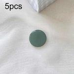5pcs Solid Color Drop Glue Airbag Bracket Mobile Phone Ring Buckle(Dark Night Green)