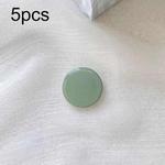 5pcs Solid Color Drop Glue Airbag Bracket Mobile Phone Ring Buckle(Light Green)