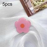 5pcs Sunflower Drip Glue Airbag Mobile Phone Holder(Pink Flower)