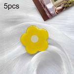 5pcs Sunflower Drip Glue Airbag Mobile Phone Holder(Yellow Flower)