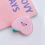 Cartoon Shape Airbag Ring Holder Epoxy Lazy Desktop Telescopic Phone Rack(Pink Peach)