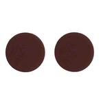 2pcs Solid Color Airbag Phone Holder Lazy Telescopic Ring Stand(Dark Brown)