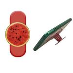 3pcs TPU Cartoon Back Sticker Phone Holder Lazy Ring Buckle Holder(Watermelon Red)