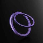 Zinc Alloy Magnetic Ring Buckle Phone Holder Desktop Portable Ring Buckle Folding Bracket(Purple)