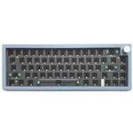 67 Keys Three-mode Customized DIY With Knob Mechanical Keyboard Kit Supports Hot Plug RGB Backlight, Color: Blue