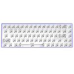 Dual-mode Bluetooth/Wireless Customized Hot Swap Mechanical Keyboard Kit, Color: Purple