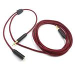 3.5mm Voice Party Live Recording Audio Cable Mobile Game Projection Computer Chat Link Cable(Red Black)