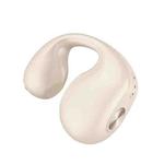 Single Ear Bone Conduction Bluetooth Earphone In-Ear Wearable Running Sports Mini(Skin Color)
