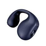 Single Ear Bone Conduction Bluetooth Earphone In-Ear Wearable Running Sports Mini(Blue)
