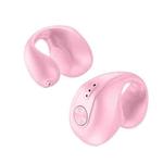 Dual Ear Bone Conduction Wireless Bluetooth Earphones Ear Clip Wear Mini Sport(Pink)