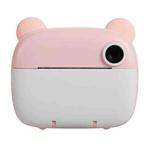 Children Instant Print Camera 1080P 2.4-Inch IPS Screen Dual Lens Photography Camera(Pink)