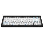 Hot Swap Shaft Wired RGB Back Light Customized Mechanical Keyboard Kit(Black Transparent)