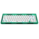 Hot Swap Shaft Wired RGB Back Light Customized Mechanical Keyboard Kit(Green Transparent)