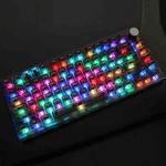 130 Keys MDA Height Mechanical Keyboard Transparent Keycap(Black Transparent)