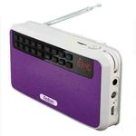 Rolton E500 Bluetooth Speaker 2.1-Channel Built-In Microphone Supports FM Radio(Purple)