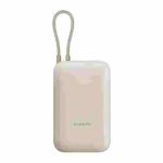 Original Xiaomi P15ZM Built In Cable 10000mAh Pocket Version Mini Mobile Power Supply(Light Brown)