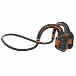 In-ear Waterproof Bone Conduction Earphone Magnetic Charging Swimming Sports Bluetooth Earphone(Orange)