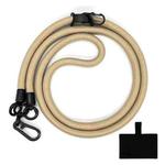 10mm Thick Rope Mobile Phone Lanyard Spacer Adjustable Anti Theft Phone Strap(NO.13 Camel Color)