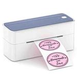 Phomemo PM241-BT Bluetooth Address Label Printer Thermal Shipping Package Label Maker, Size: US(White Purple)