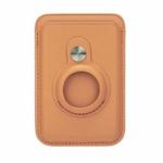 For Airtag Positioner Fiber Card Clip Anti-Theft Card Tracker Protection Cover, Size: Magnetic(Gold Brown)