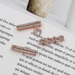 3pcs/set Smart Watch Silicone Strap Buckle Decoration Ring(Rose Gold)