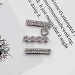 3pcs/set Smart Watch Silicone Strap Buckle Decoration Ring(Silver)