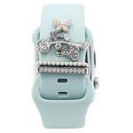 3pcs/Set Smart Watch Silicone Watch Band Decorative Ring Butterfly Buckle Watch Band Decorations(4)
