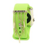 Watch Silicone Watch Band Decoration Ring Diamond Series Decoration Buckle(4)