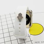 2pcs Watch Silicone Strap Decorative Diamond Buckle Strap Nails, Style: Diamond Hand