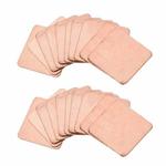 20pcs Laptop Cooling Copper Heat Sink Thermal Conductive Tabs Cell Phone Computer Graphics Card Heat Sinks 20x20x0.5mm