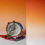 106x144cm Gradient Background Paper Photography Portrait Photo Props(Sunset Sugar)