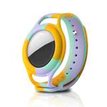 For AirTag Tracker Wrist Strap Watch Strap Silicone Protective Case(NO 2)