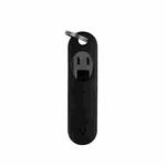 Eject Sim Card Tray Open Pins Needle Keychain Tool With Silicone Case(Black)