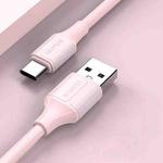 ROMOSS CB302V 1.2m 6A TYPE-C Mobile Phone Fast Charging Data Cable for Huawei/Xiaomi/Android(Pink)