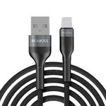 ROMOSS  CB12B 2.4A 8 Pin Fast Charging Cable For IPhone / IPad Data Cable 1.5m(Gray Black)