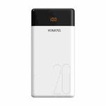 ROMOSS 20000mAh Power Bank With 3 Input 2 USB Output Port LT20 White