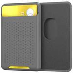 For IPhone 12 / 13 / 14 Series AhaStyle PT133 Mobile Phone Magnetic Silicone Card Case(Gray Frosted)