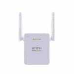 WR06 2.4G 300Mbps External Dual Antenna Repeater Wireless Router Signal Amplifier(US Plug)