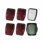 For DJI Air 3 RCSTQ Multi-Layer Coating Waterproof  Filter, Spec: ND4/8/16/32/64+UV+CPL 6 -in-1