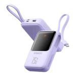 ROMOSS PFC10 10000mAh LED Digital Display Mini Large Capacity Power Bank(Purple with Type-C Cable)